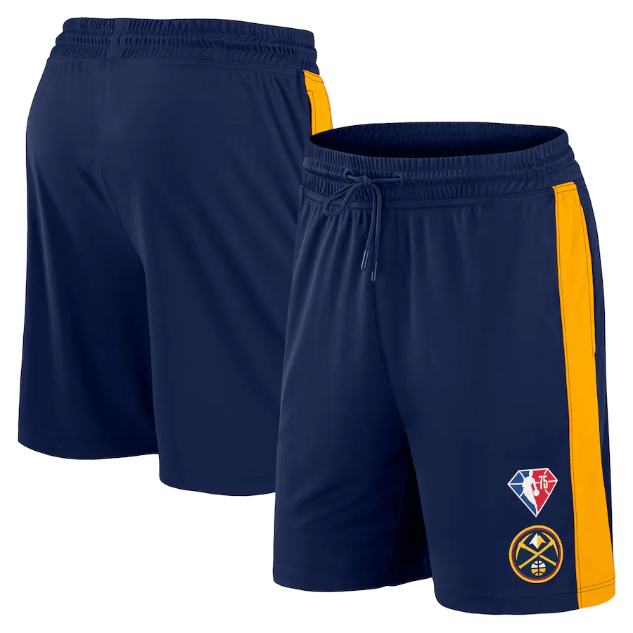 Men's Denver Nuggets Navy/Yellow Shorts